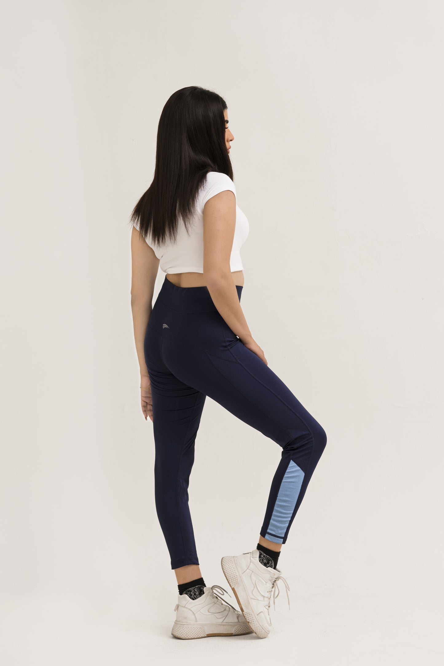 2517-Falcon Activewear Leggings For Gym/Yoga-FX1084-Navy Sky