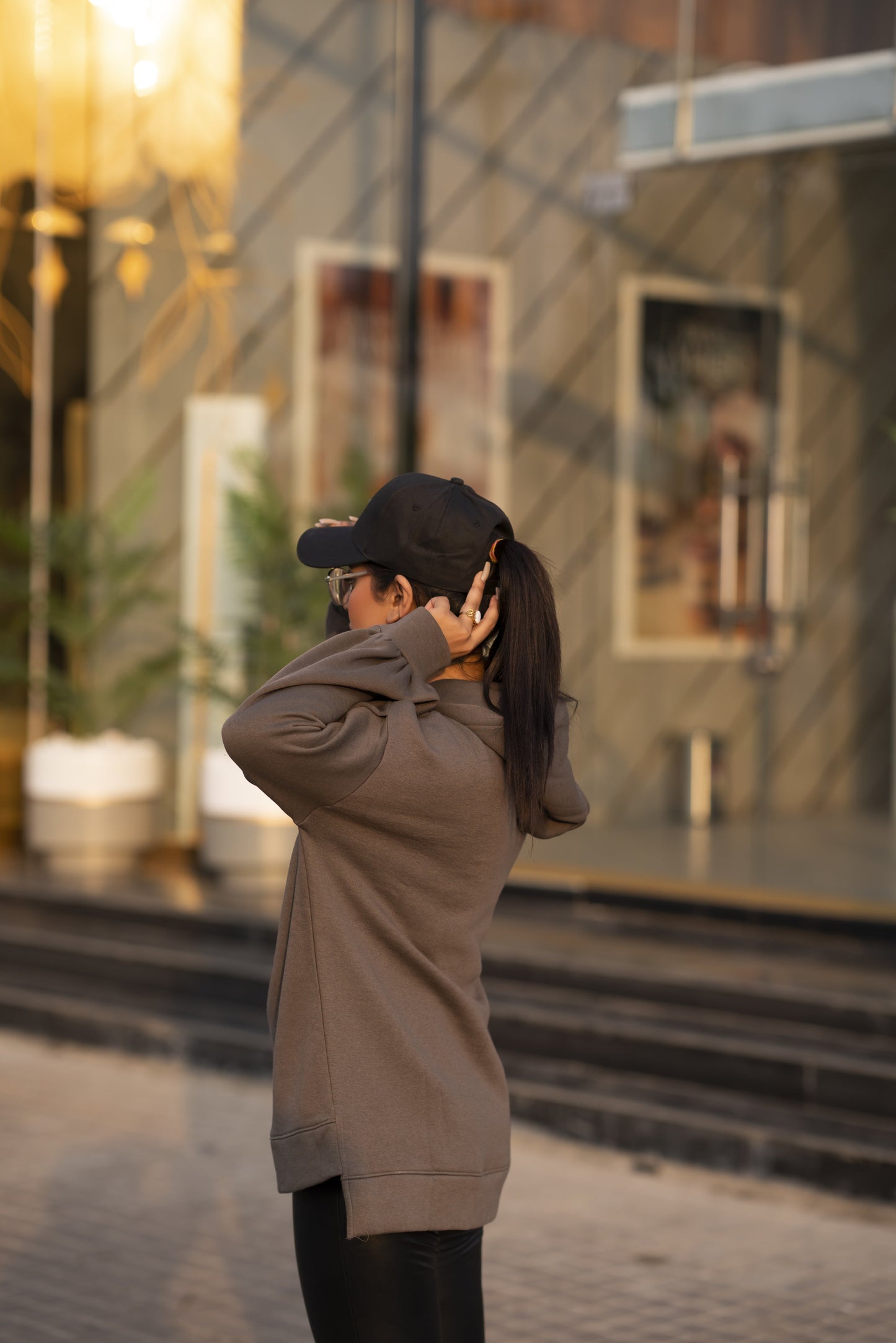 Ribbon Drawstring  One Size Plain Hood For Women-2519