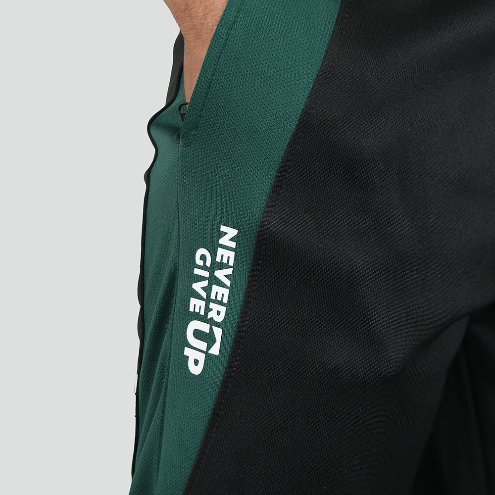 2672-FX Dry Fit Side Panel Men Trouser-FX004-Black Green