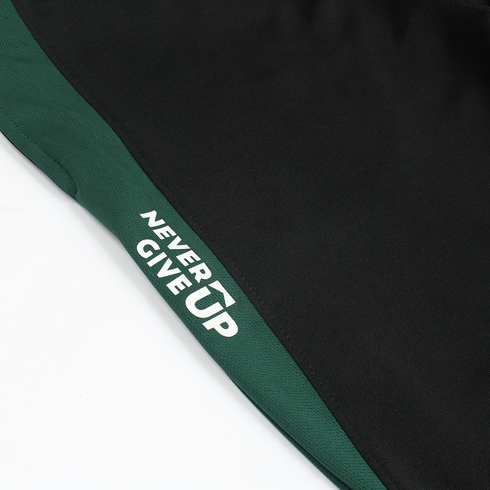2672-FX Dry Fit Side Panel Men Trouser-FX004-Black Green