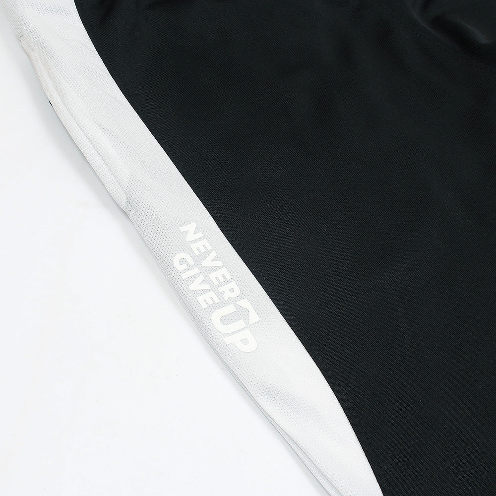 2672-FX Dry Fit Side Panel Men Trouser-FX004-Black White