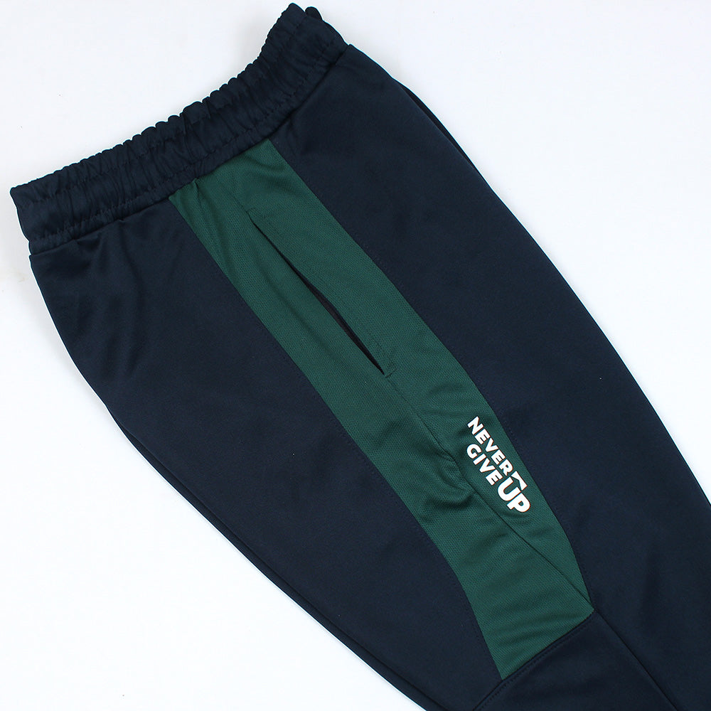 2672-FX Dry Fit Side Panel Men Trouser-FX004-Navy Green