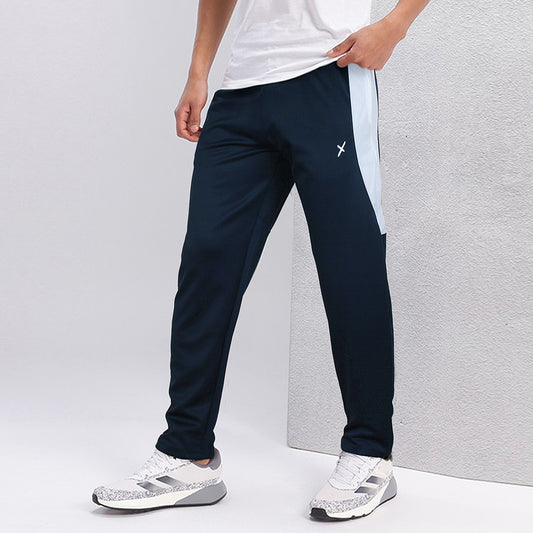 2672-FX Dry Fit Side Panel Men Trouser-FX004-Navy White