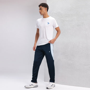 2672-FX Dry Fit Side Panel Men Trouser-FX004-Navy White