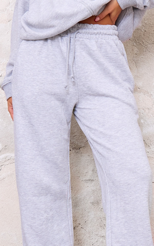 Wide leg Marl Trouser PLT-2505-Grey