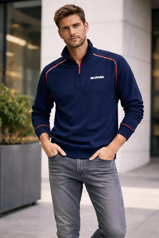 3003-Scania Half Zip Sweatshirt-Navy