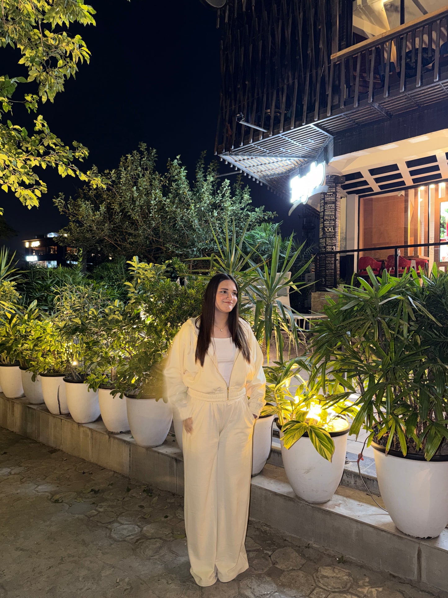 2754-Osk Women Tracksuit-Cream Beige