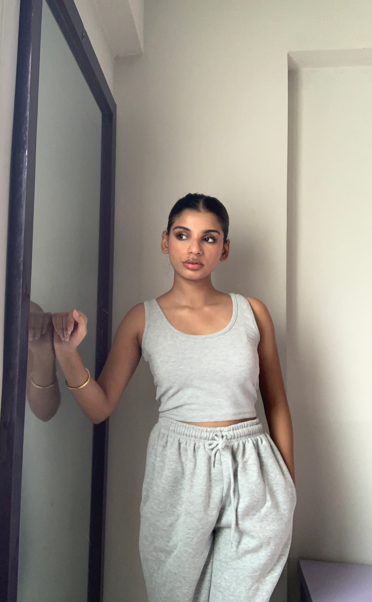 2775-Classic Scoop Crop Top Twin Set