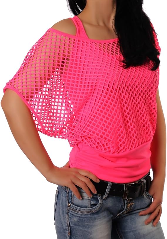 Mesh Summer's Top For Women-2451-Pink