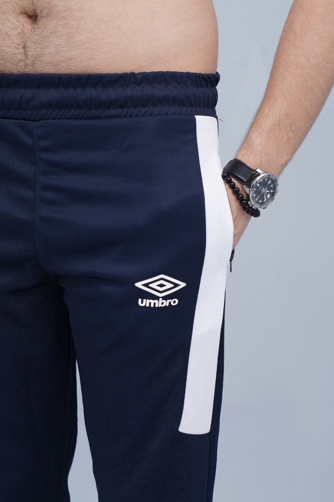 2673-Umb Dry-Fit Side Panel Trouser-FX003-Navy White