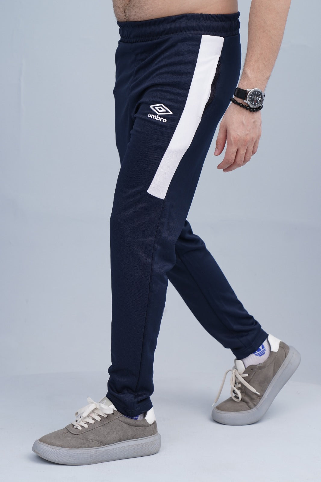 2673-Umb Dry-Fit Side Panel Trouser-FX003-Navy White