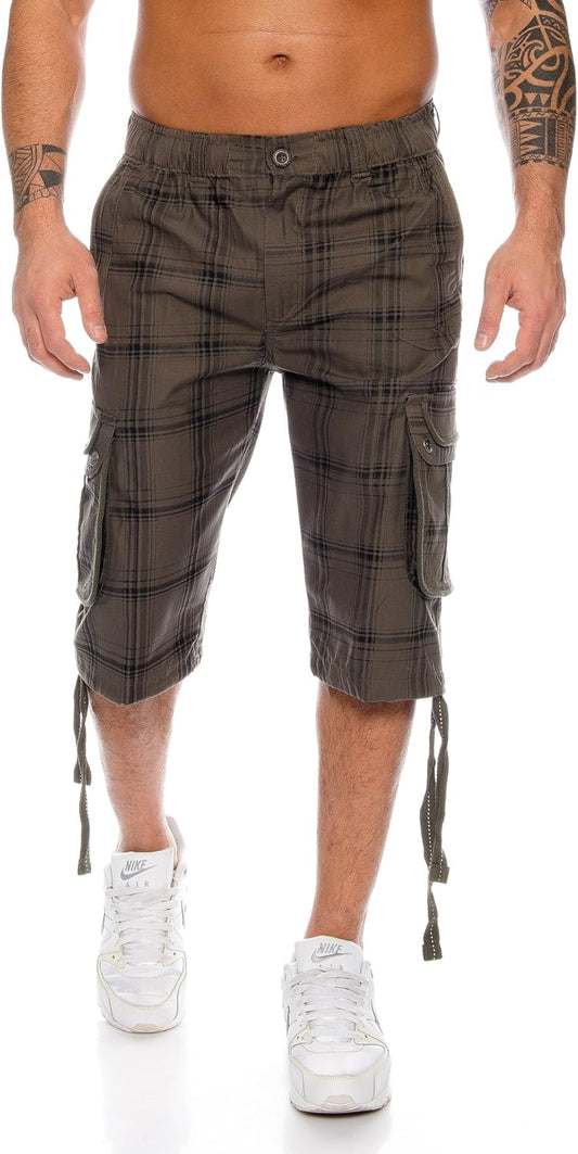 Raff & Taff Bermuda Shorts For Men-RT665-2627 Olive