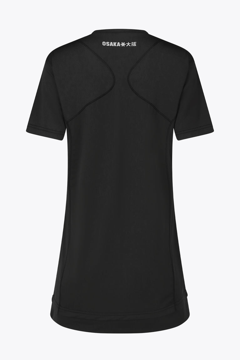 Osk V-neck Tech Dress Women-2535-Black