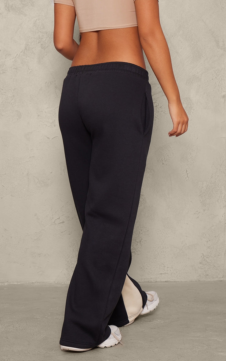 Petite Stone Panel Detail Wide Leg Joggers PLT-2514