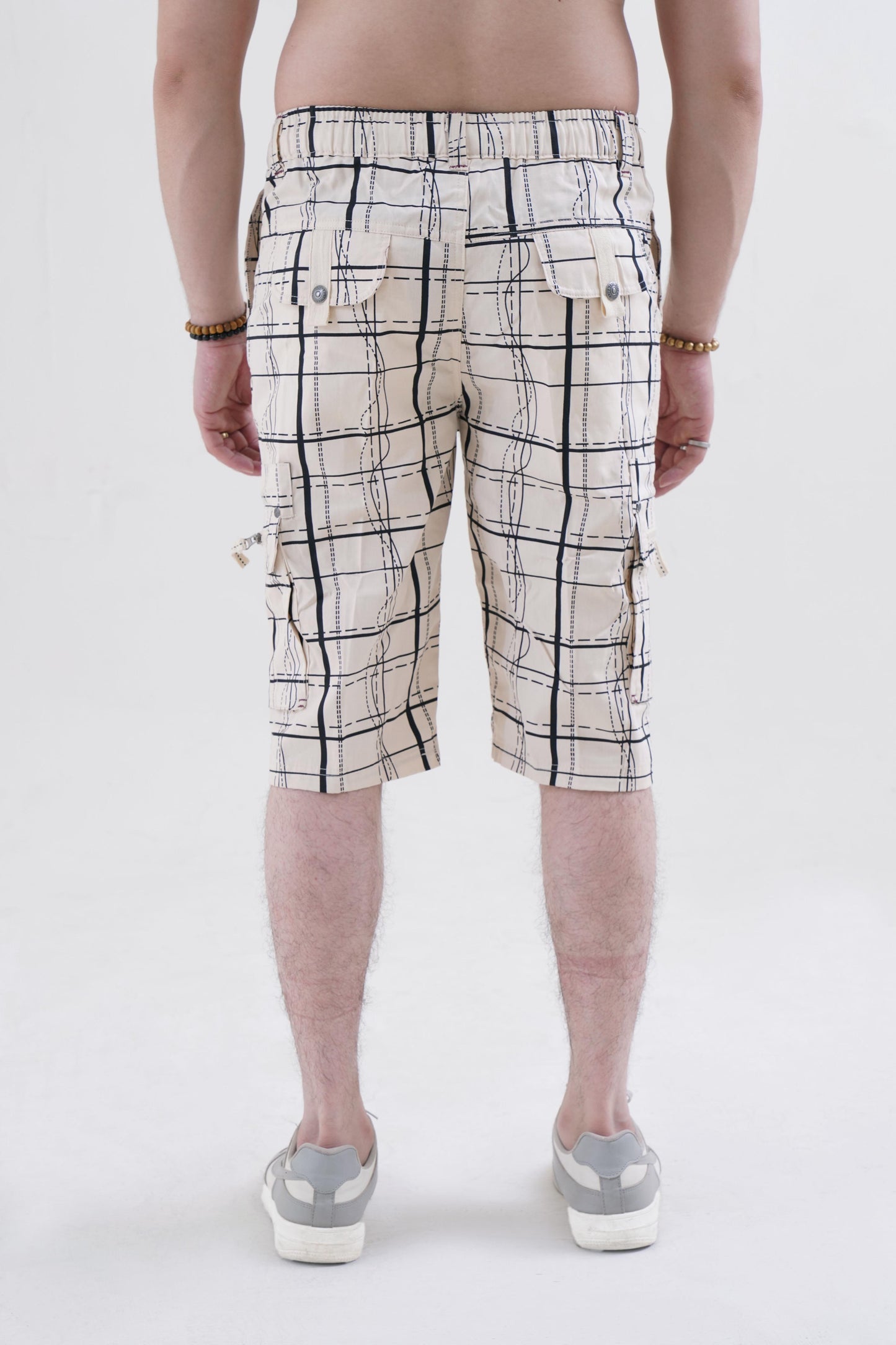 Raff & Taff Bermuda Shorts For Men-RT001-2626 Beige