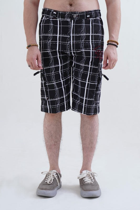 Raff & Taff Bermuda Shorts For Men-RT001-2626 Black