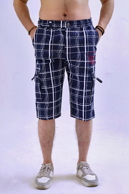 Raff & Taff Bermuda Shorts For Men-RT001-2626 Navy