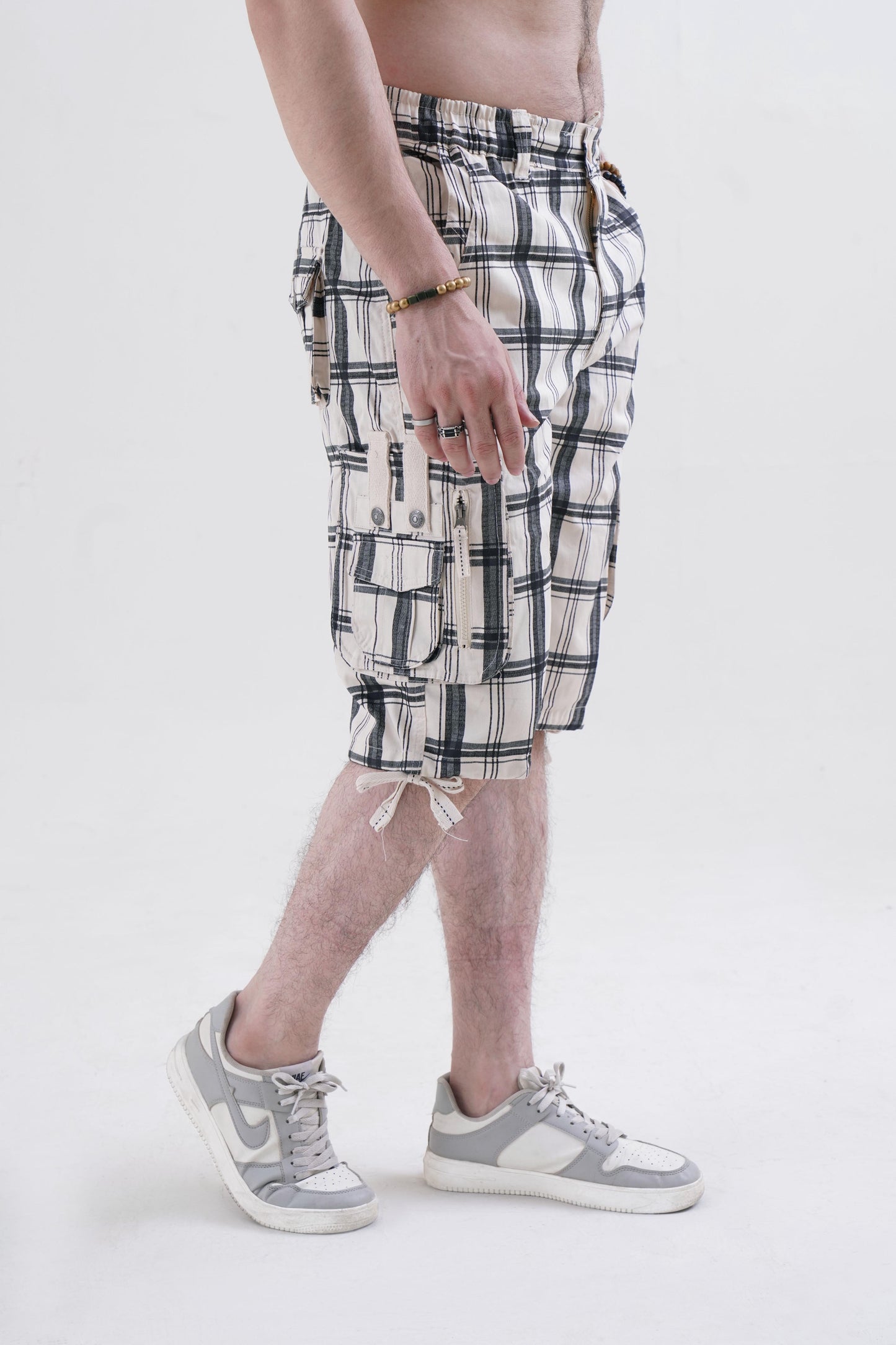 Raff & Taff Bermuda Shorts For Men-RT302-2628 Beige