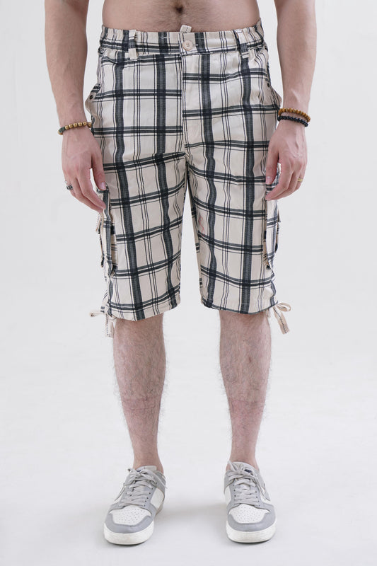 Raff & Taff Bermuda Shorts For Men-RT302-2628 Beige