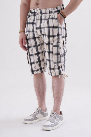 Raff & Taff Bermuda Shorts For Men-RT302-2628 Beige