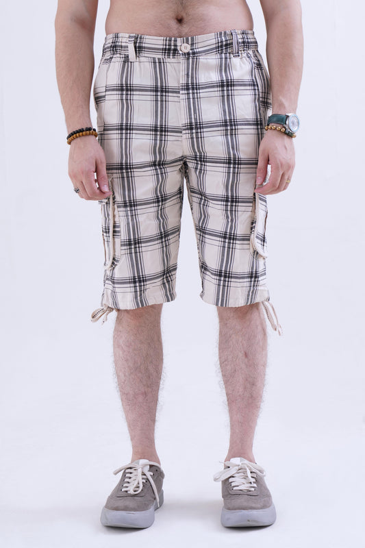 Raff & Taff Bermuda Shorts For Men-RT665-2627 Beige