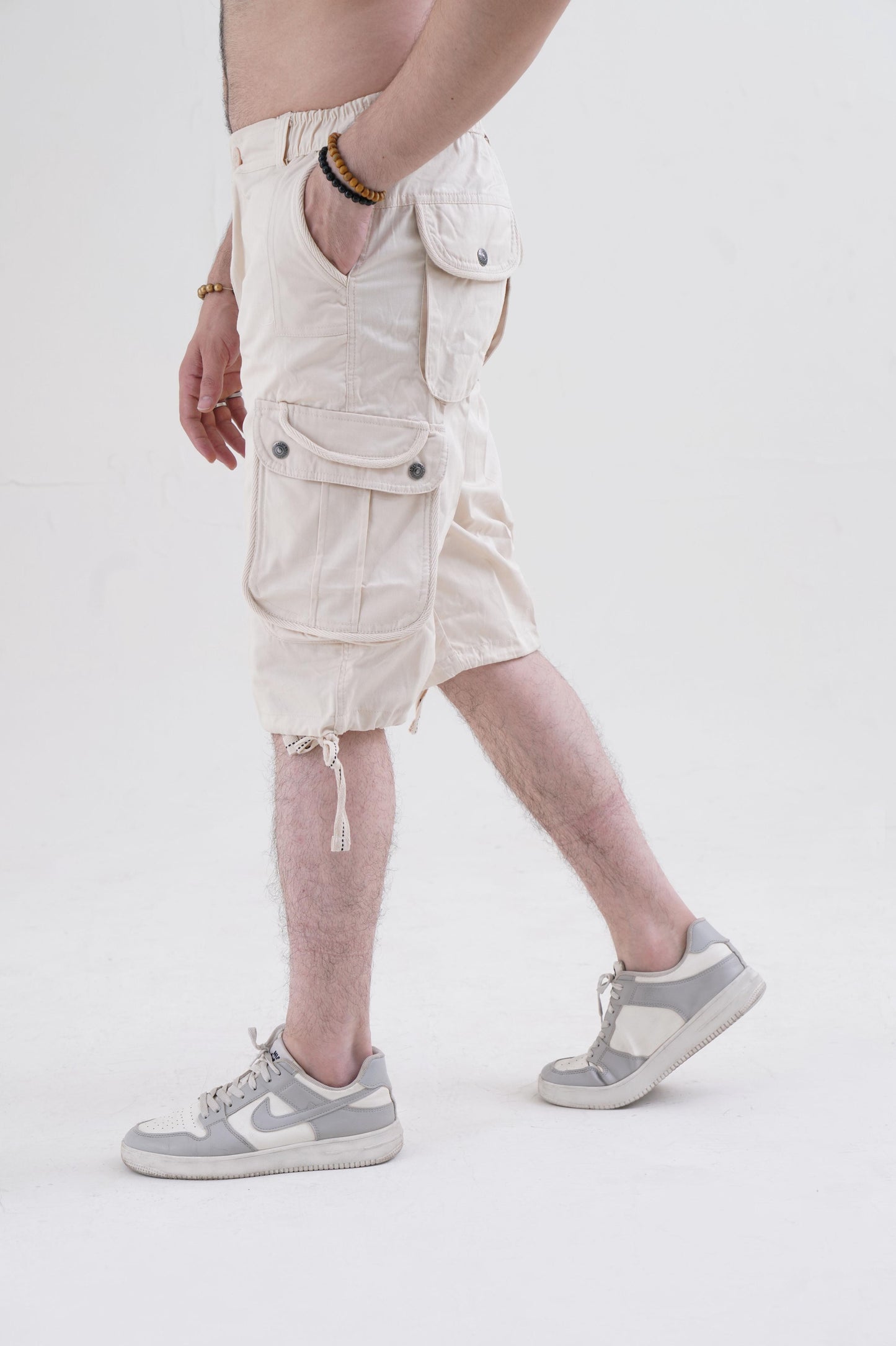 Raff & Taff Bermuda Shorts For Men-RT666-2630 Beige