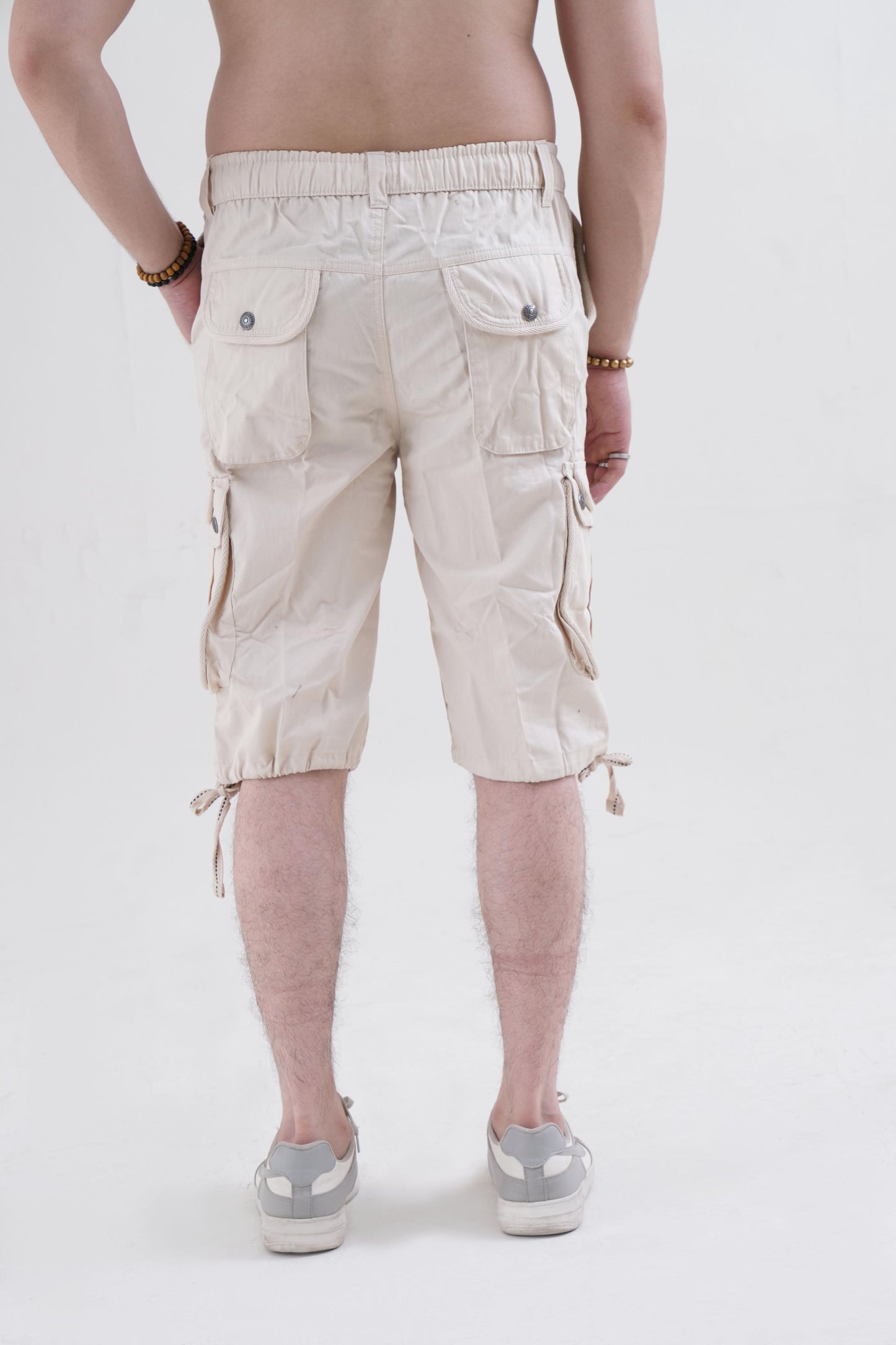 Raff & Taff Bermuda Shorts For Men-RT666-2630 Beige