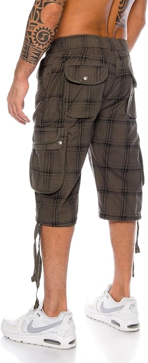Raff & Taff Bermuda Shorts For Men-RT665-2627 Olive