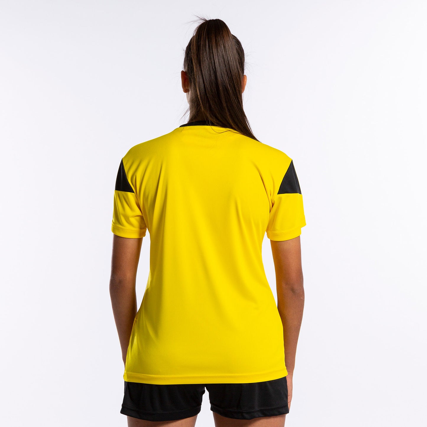 Joma Phoenix Activewear T-shirt & Short Set Ladies-2372-Yellow Black