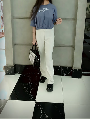 2701-Joma Croptop T Shirt Women-Charcoal