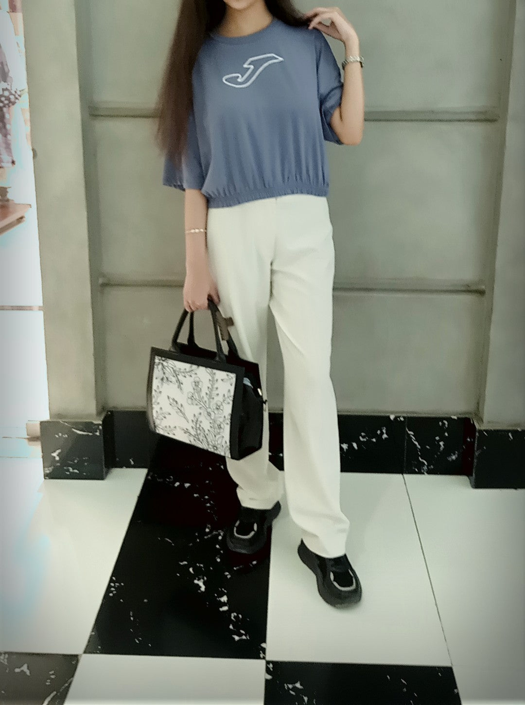 2701-Joma Croptop T Shirt Women-Charcoal