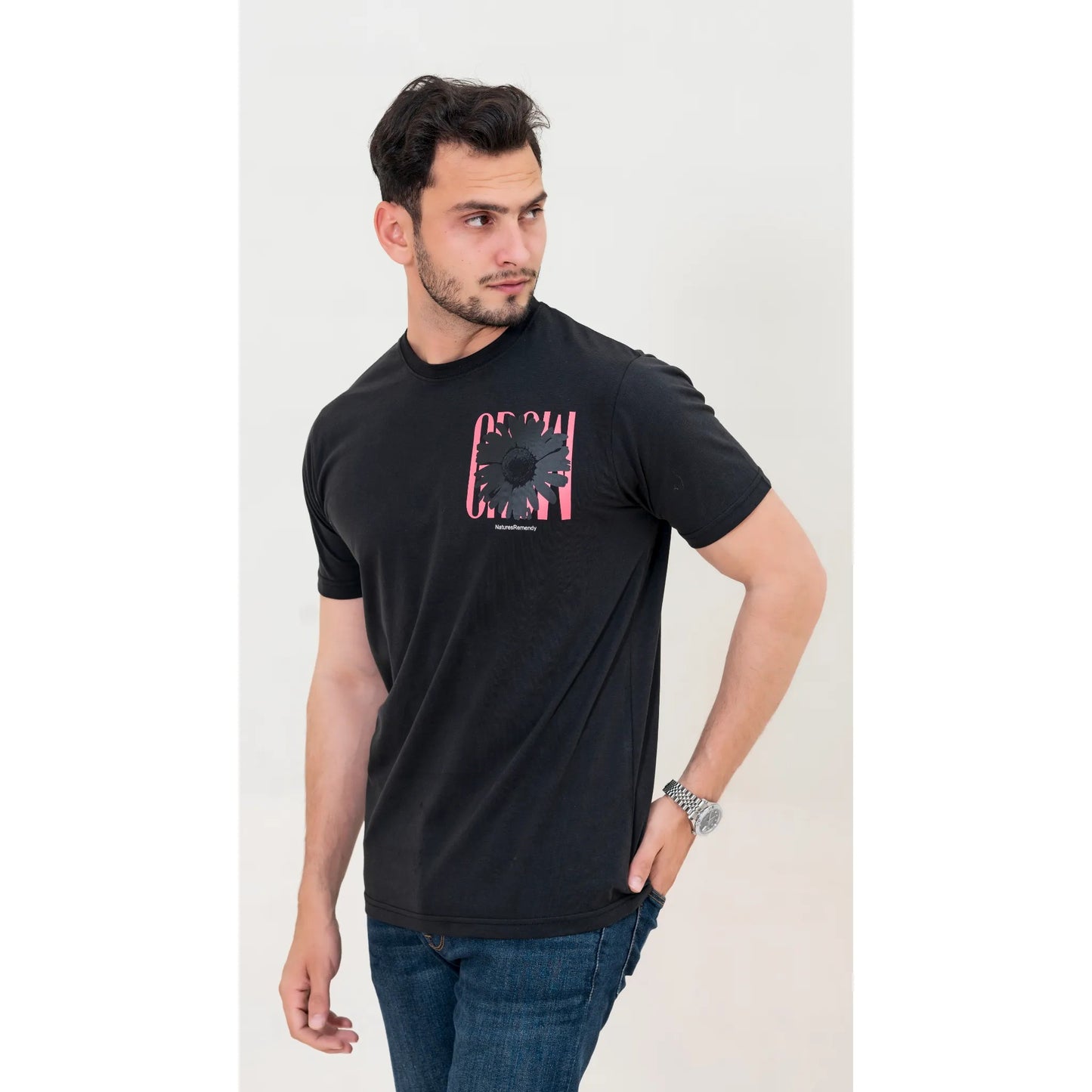 X-Fit Sunflower Graphic T-Shirt For Men-2361