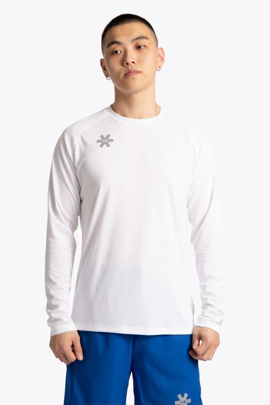 2728-Osk Men Training Full Sleeve Shirt-White