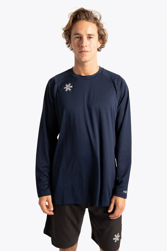 2728-Osk Men Training Full Sleeve Shirt-Navy
