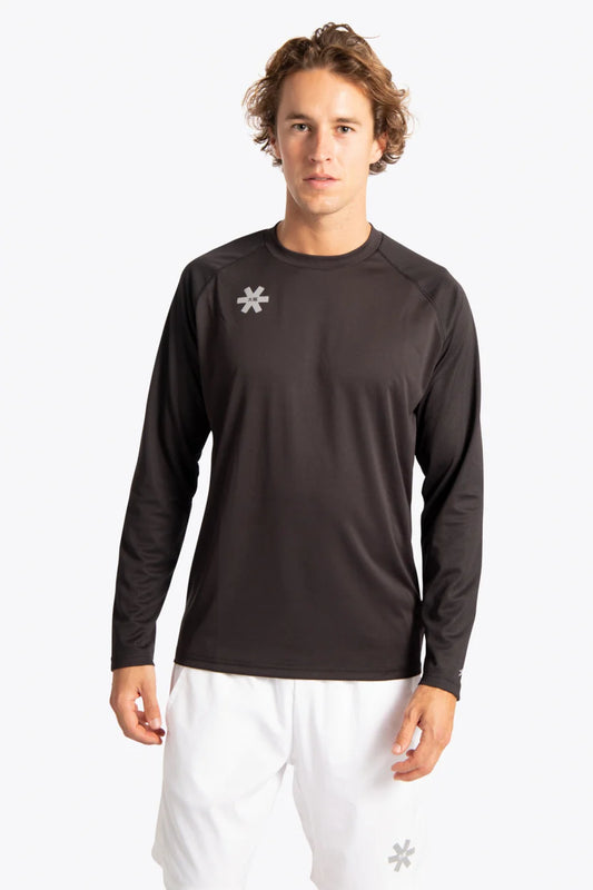 2728-Osk Men Training Full Sleeve Shirt-Black