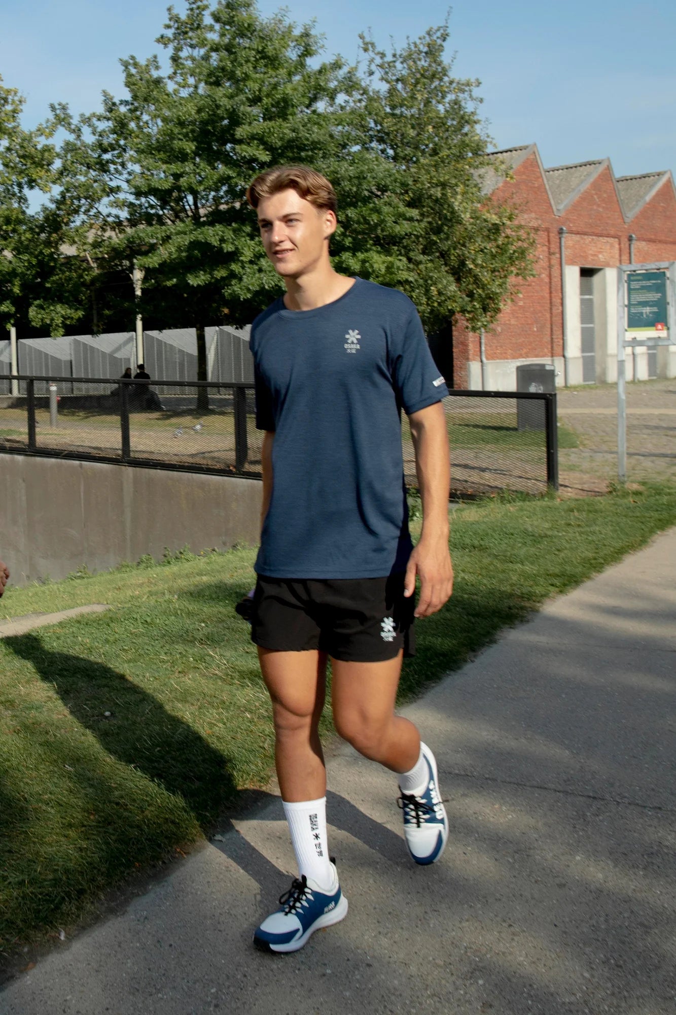 2731-Osk Men Training Tee Elite Short Sleeve Shirt-Navy