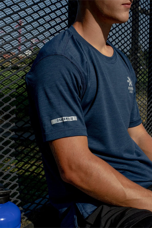 2731-Osk Men Training Tee Elite Short Sleeve Shirt-Navy