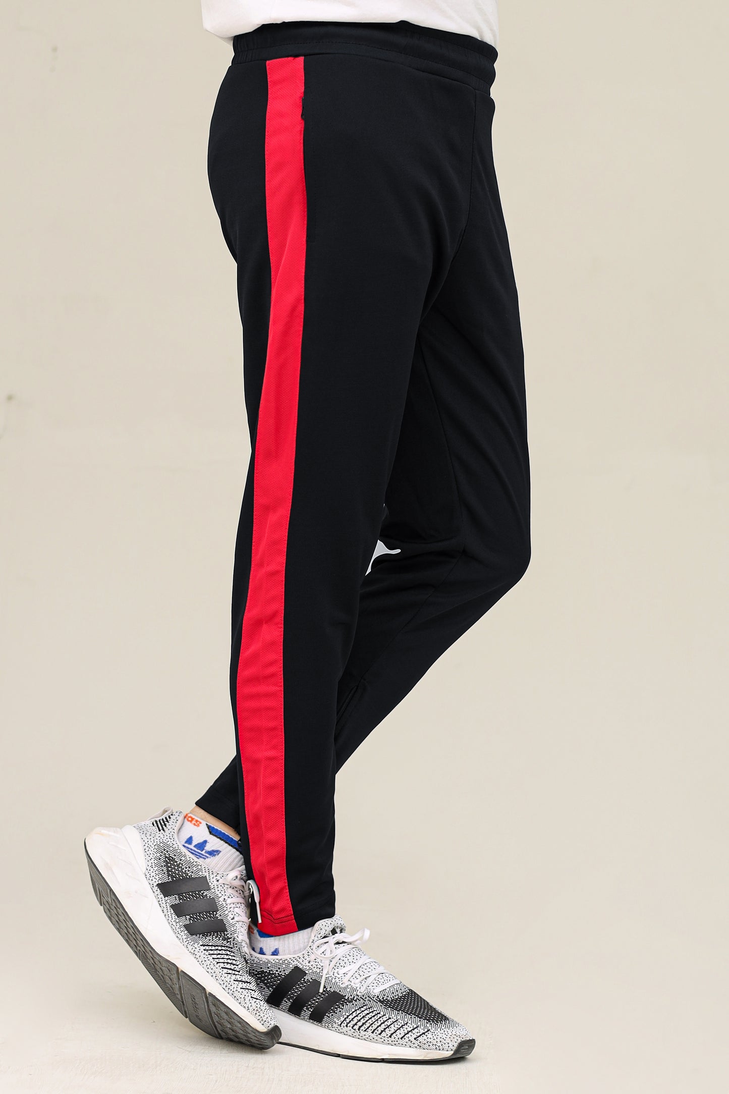 Umb Dry-Fit Side Panel Trouser-2449-Black Red