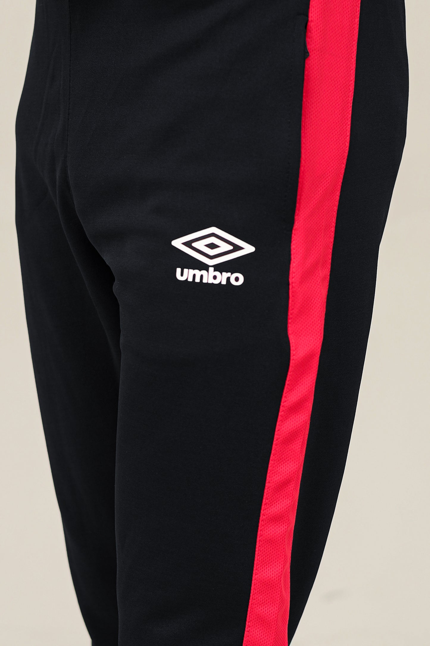 Umb Dry-Fit Side Panel Trouser-2449-Black Red