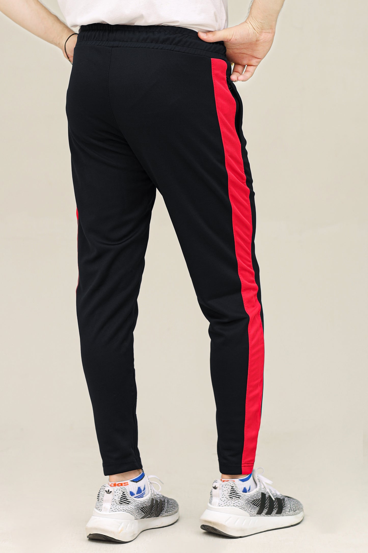 Umb Dry-Fit Side Panel Trouser-2449-Black Red