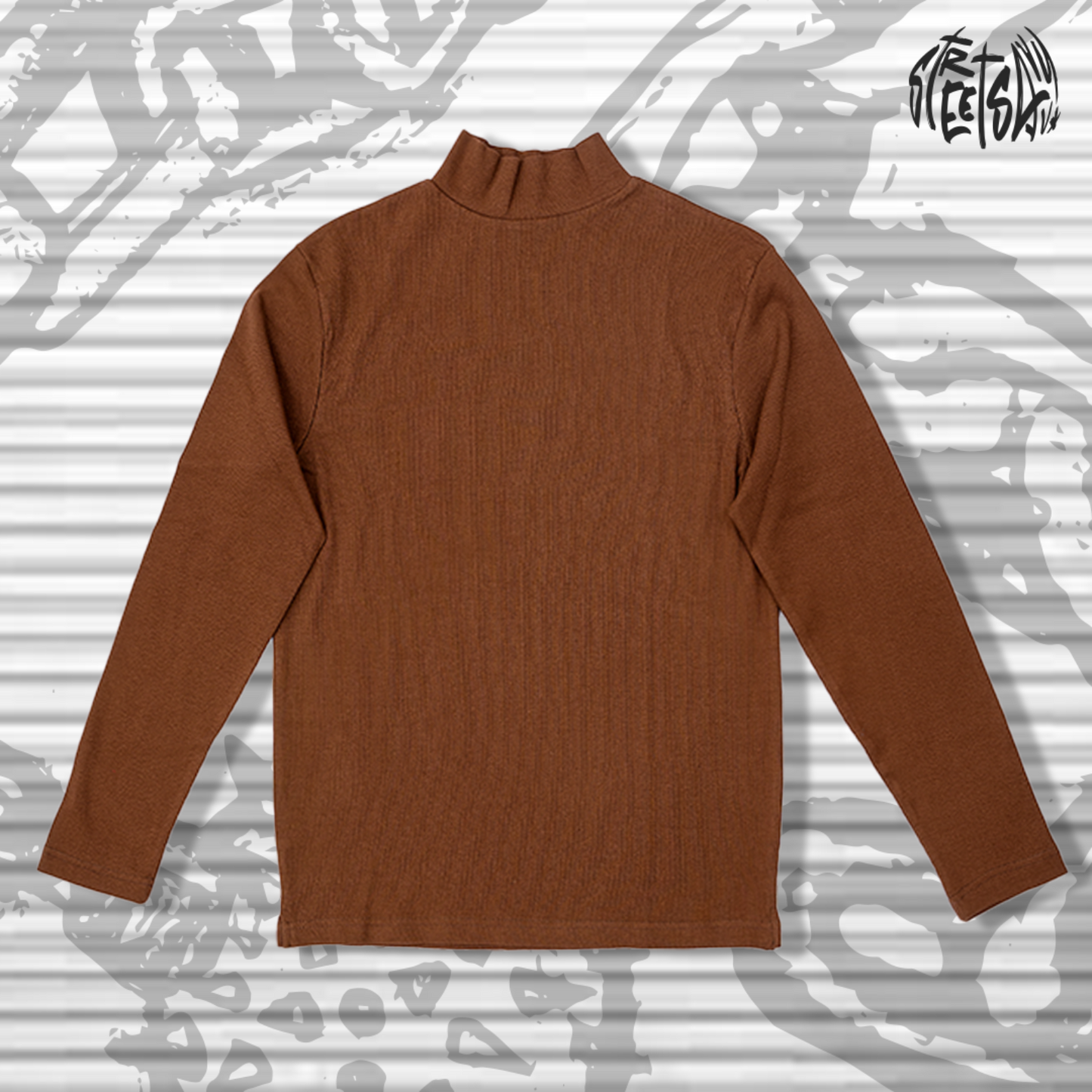 2764- Women’s Basic Turtleneck-Brown