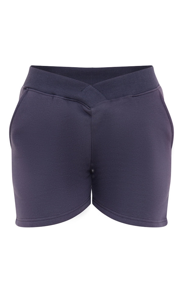 V front shorts For Women-2418-Navy