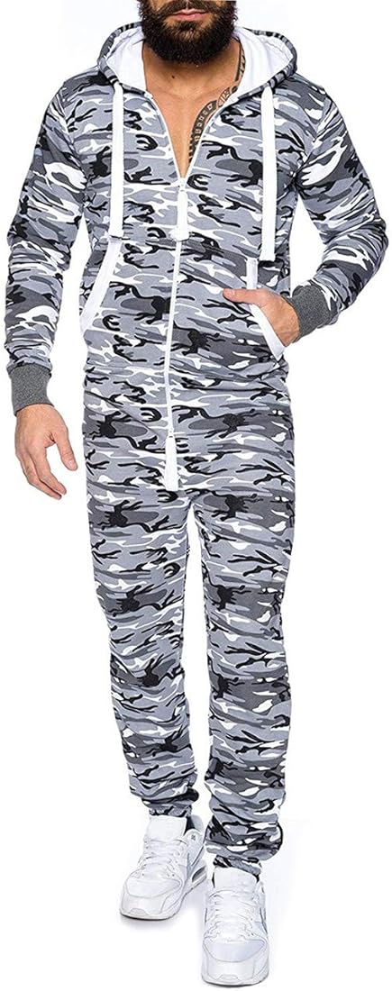Ruff & Tuff Camo Print Jumpsuit For Men-2283