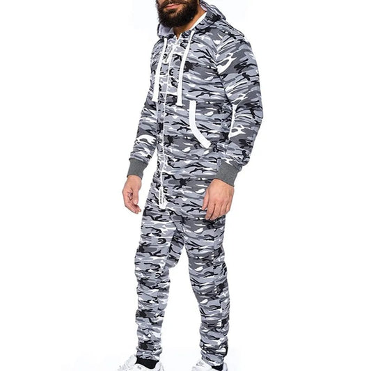 Ruff & Tuff Camo Print Jumpsuit For Men-2283