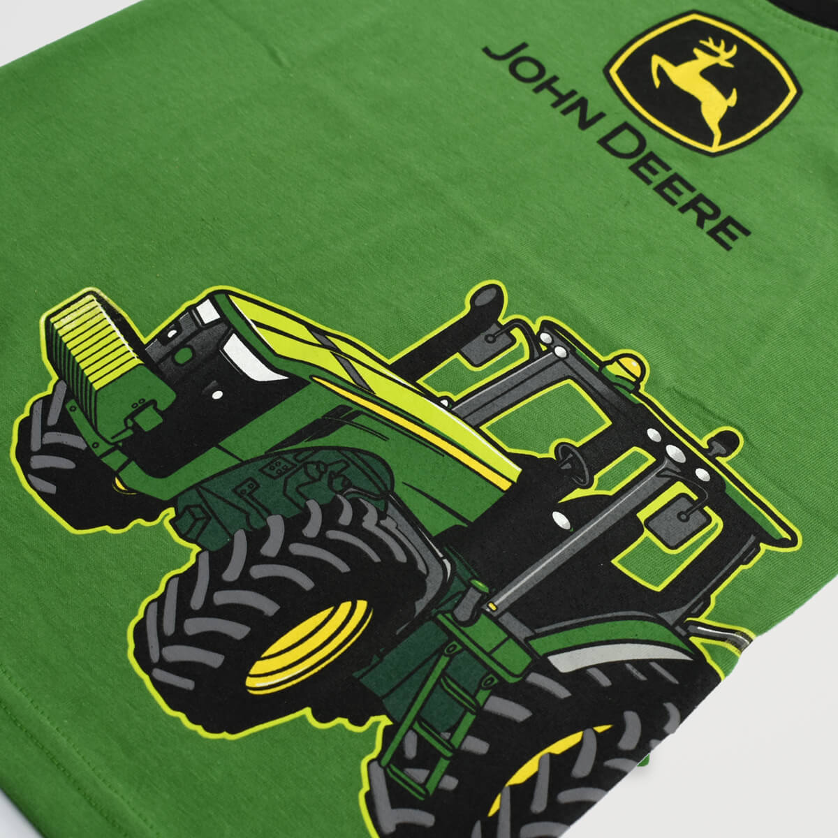 John Deere Tractor Printed Boys Tank Top-KTNKTP-2172-Green