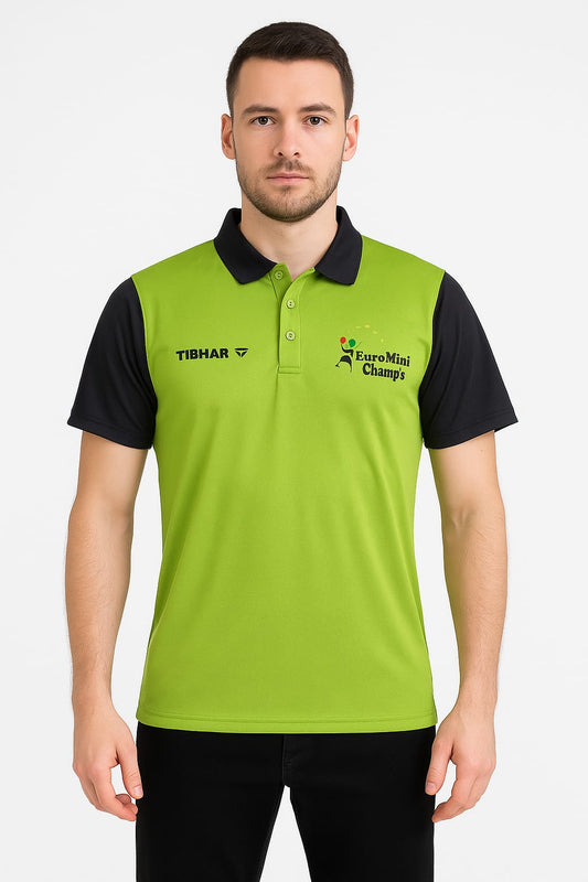 Tibhar Euro Champs Polo-2437-Lime Black