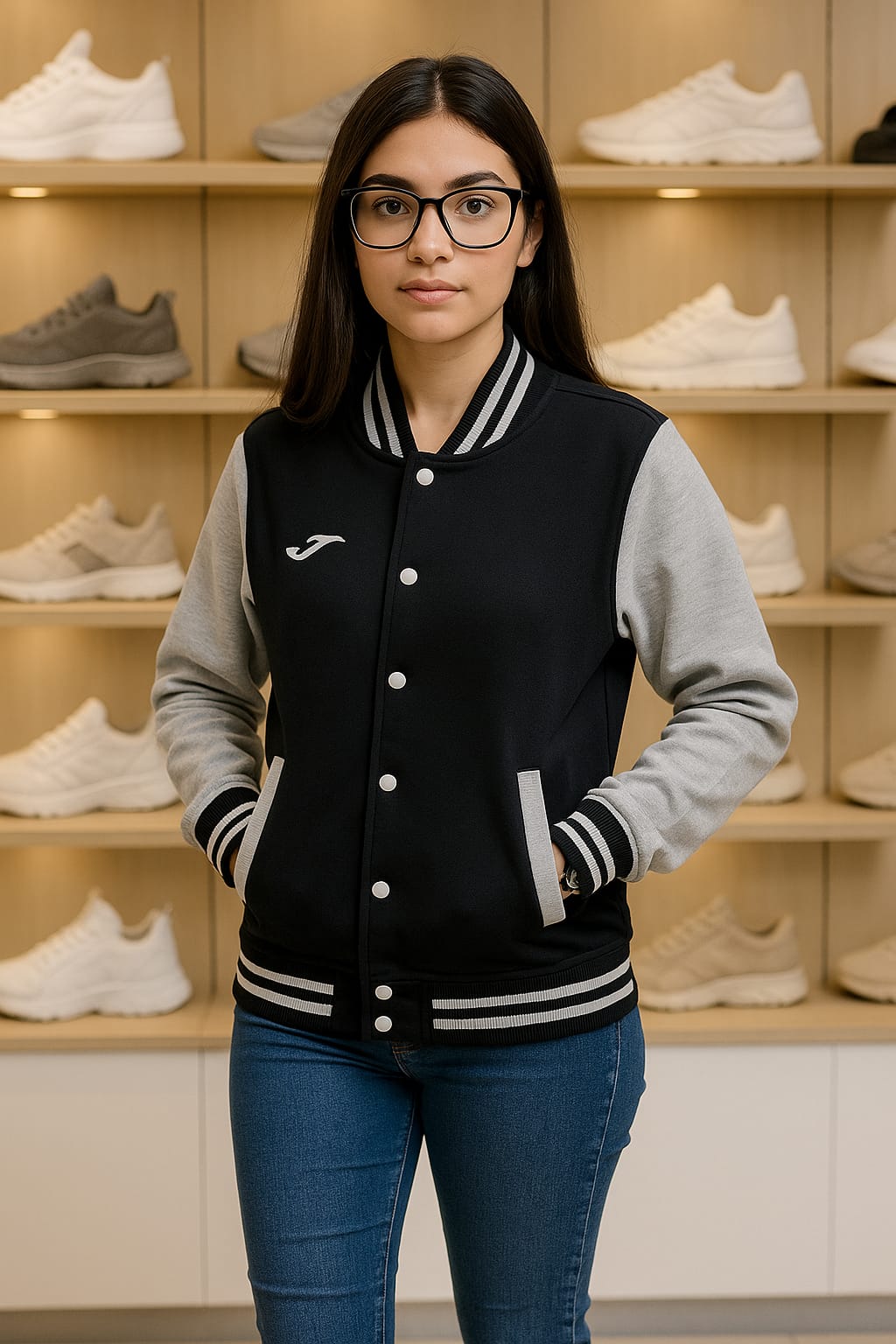 Joma Unisex Plain BaseBall Varisty Jacket -2595