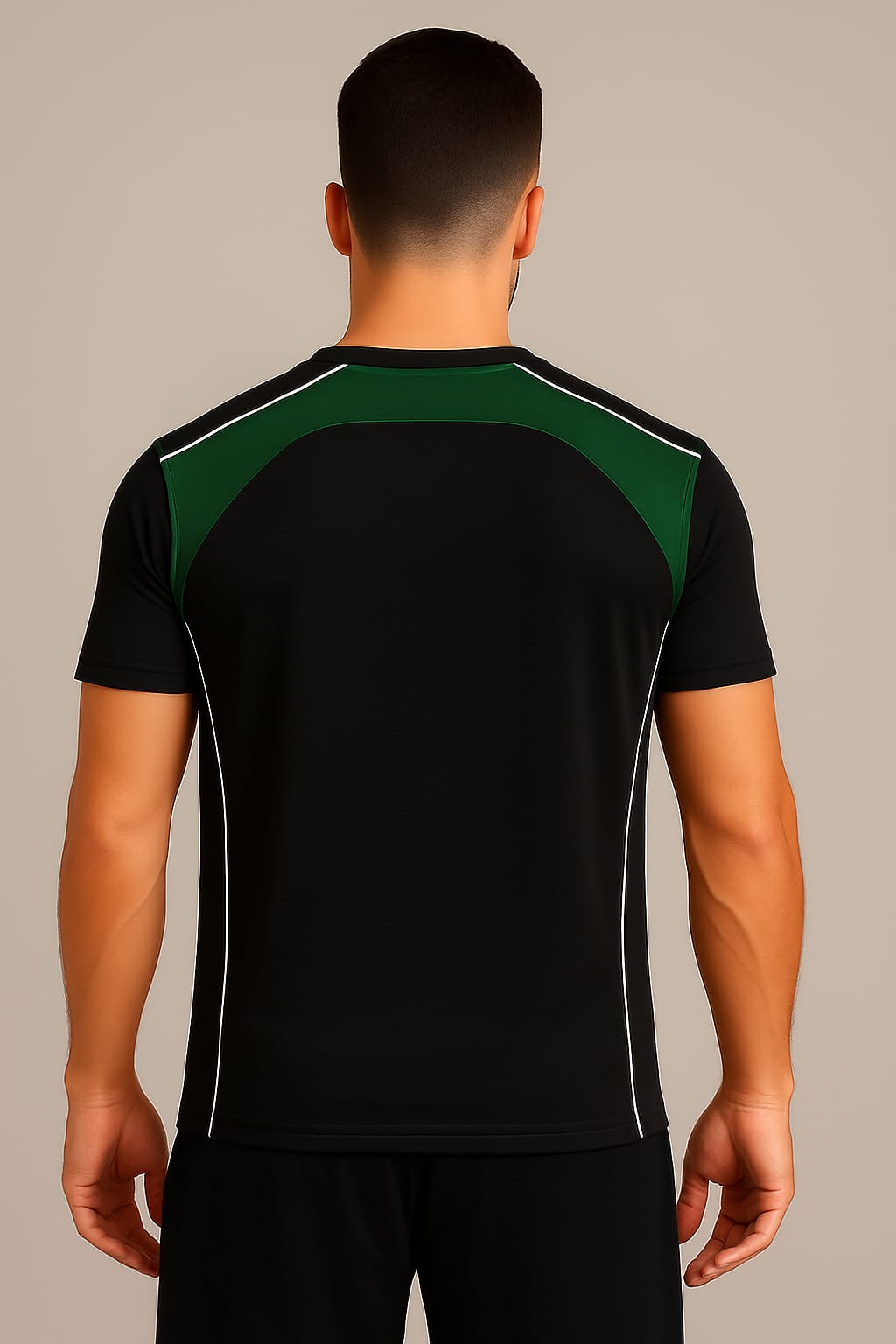 2698-Encore ZR-10 Activewear T-Shirt Men-Black Green