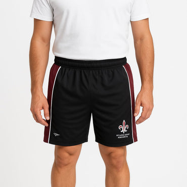 2697- Encore ZR-50 Plain And Emb Different Panel Short Men-Black