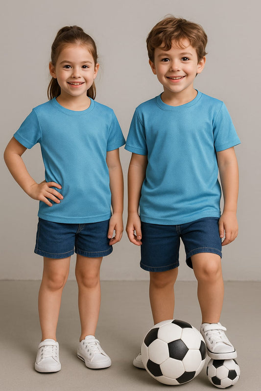 2711-Banner Essentials Aptus Plain T Shirt Kids-Sky Blue